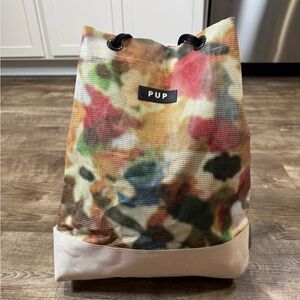 Referee People for Urban Progress, Referee Drawstring PUP Mia Mia floral tote